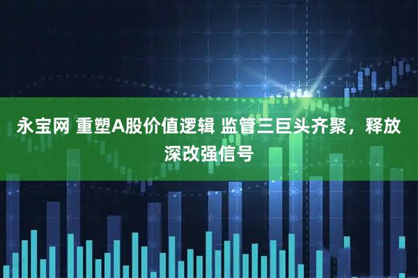 永宝网 重塑A股价值逻辑 监管三巨头齐聚，释放深改强信号