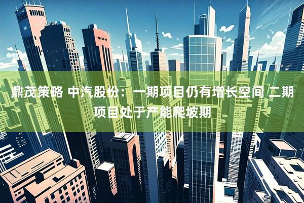 鼎茂策略 中汽股份：一期项目仍有增长空间 二期项目处于产能爬坡期