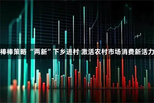 棒棒策略 “两新”下乡进村 激活农村市场消费新活力