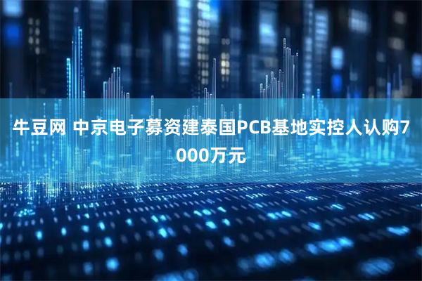牛豆网 中京电子募资建泰国PCB基地实控人认购7000万元