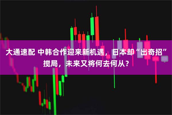 大通速配 中韩合作迎来新机遇,日本却“出奇招”搅局,未来又将何去何从?